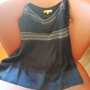 Black Tank Top with Spaghetti Straps